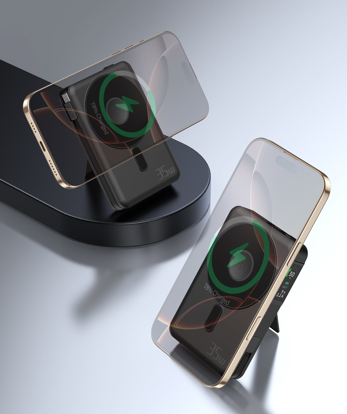 Magnetic TFT Screen 10000Mah fast charging power bank