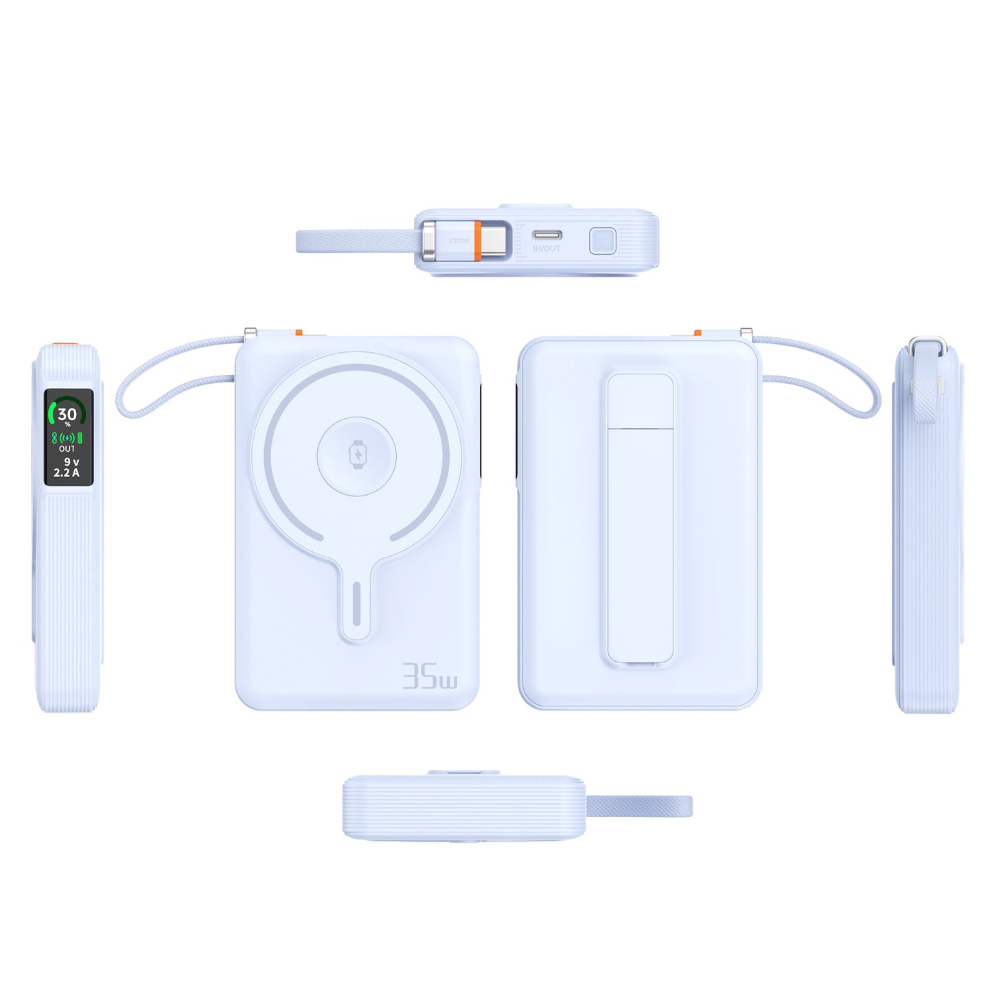 Magnetic TFT Screen 10000Mah fast charging power bank