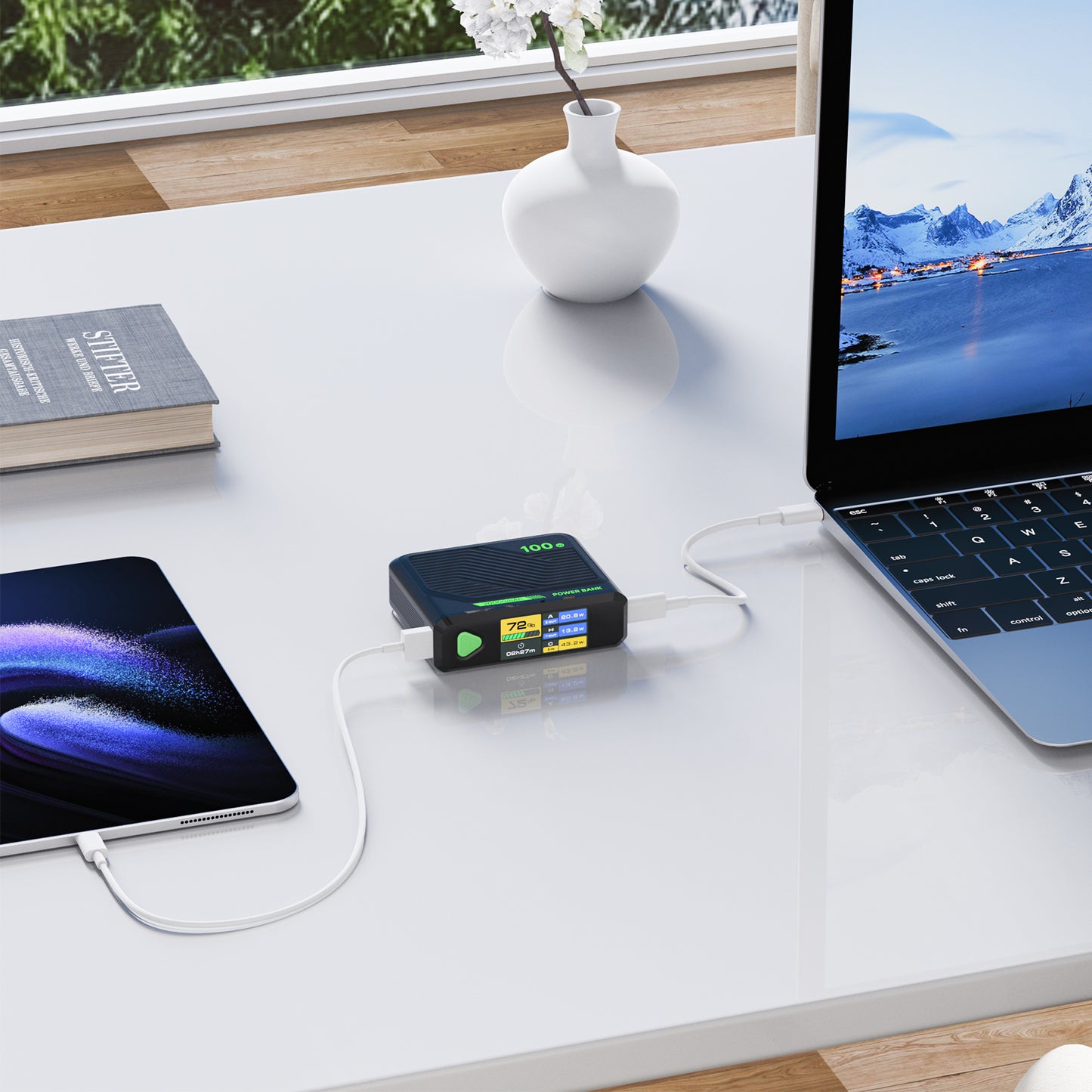 20000mAh 100W fast charging power bank