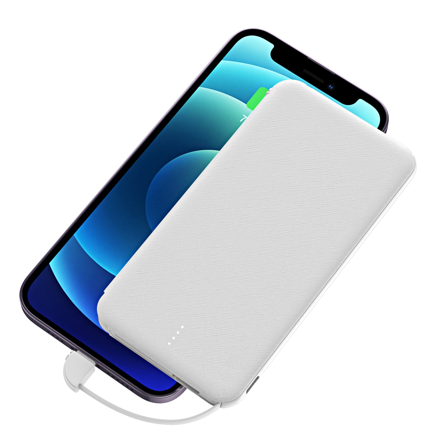 Portable Charger 20watts Power Bank 5000mAh Built-in Cables with LED Display