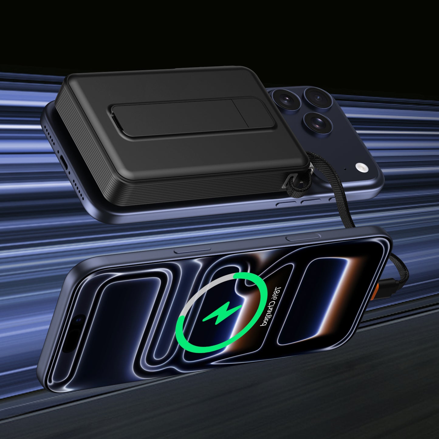 Magnetic TFT Screen 10000Mah fast charging power bank