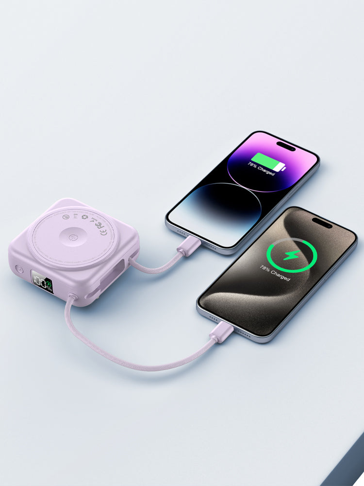Built-in Type-C and Lightning Cable 10000mAh power bank