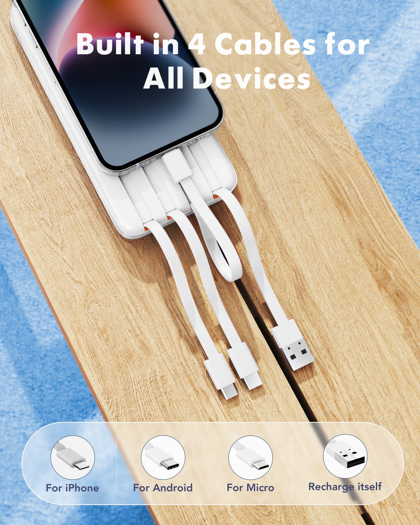 20000mAh 22.5W Fast Charging Power Bank USB C PD Portable Phone Charger