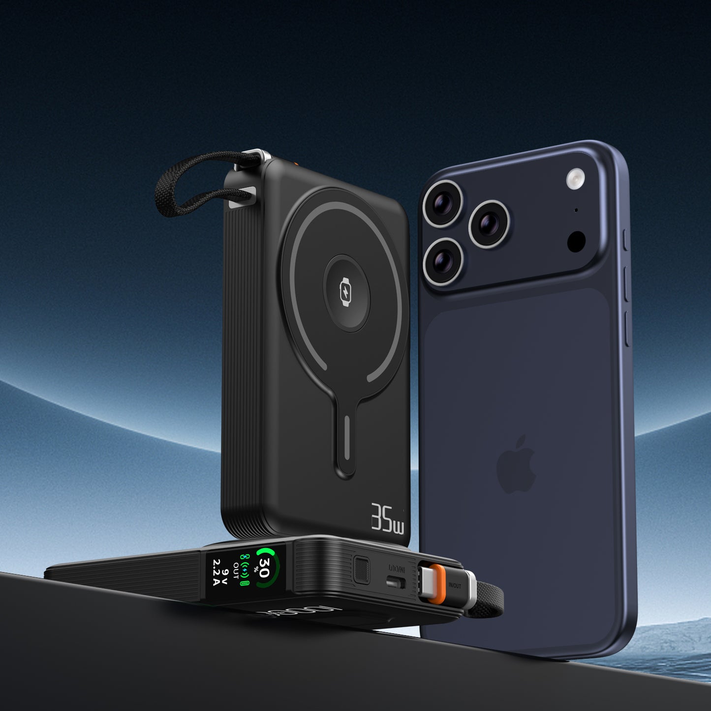 Magnetic TFT Screen 10000Mah fast charging power bank