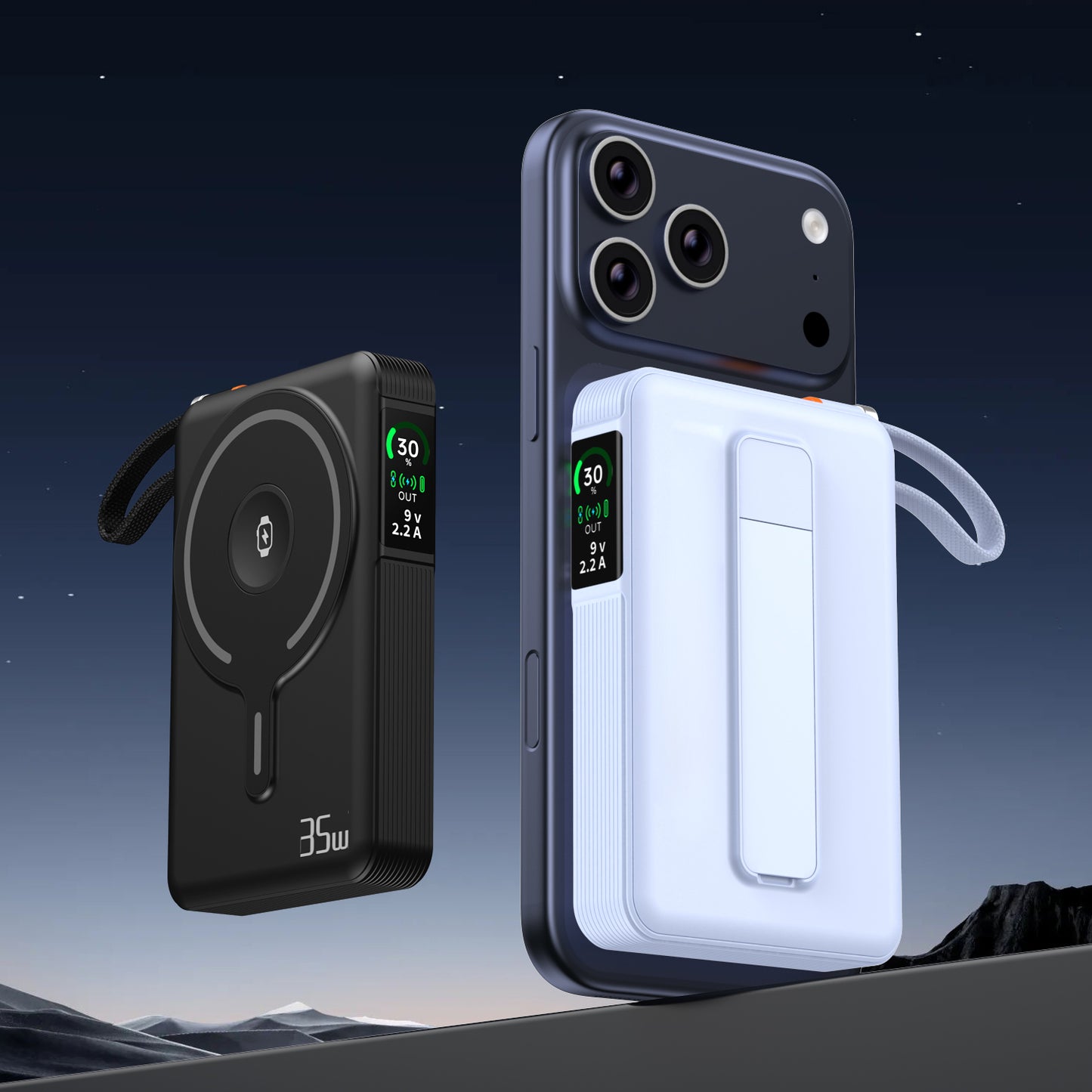 Magnetic TFT Screen 10000Mah fast charging power bank