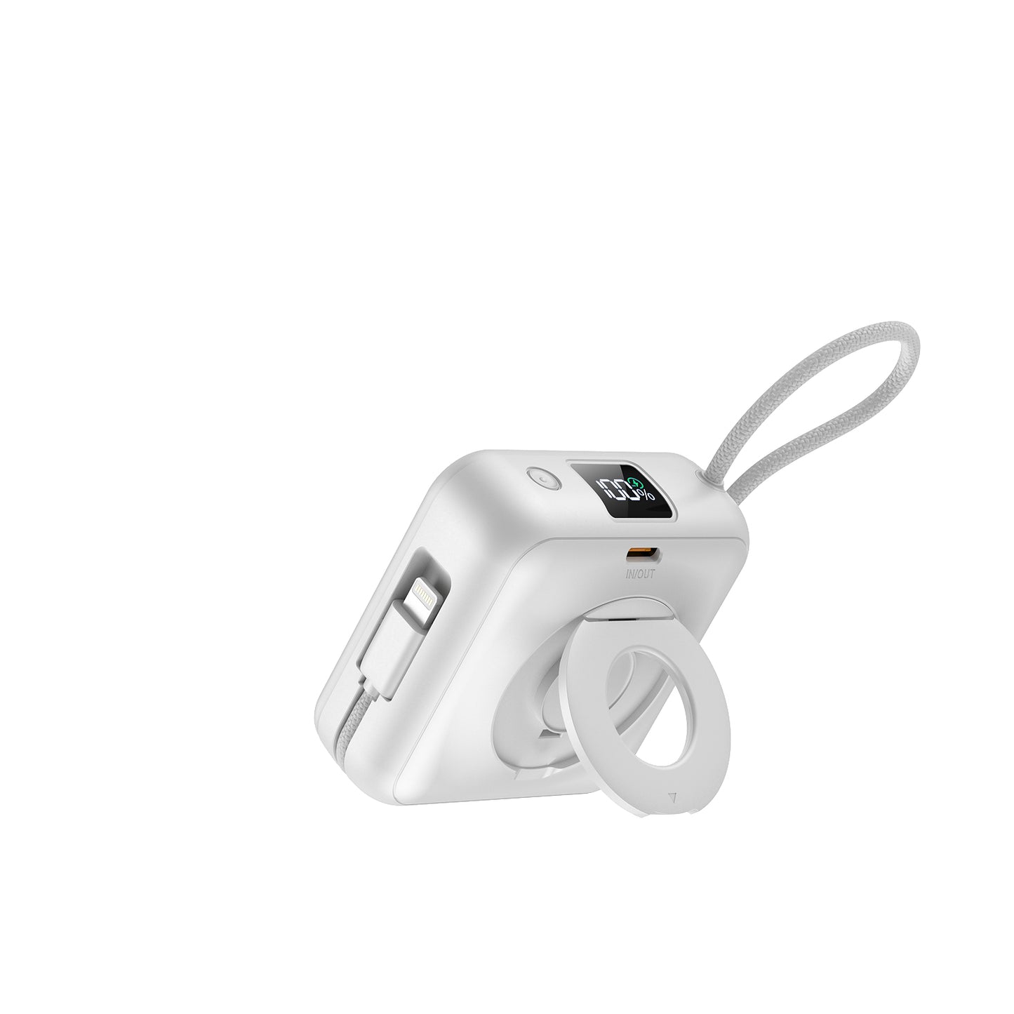 Built-in Type-C and Lightning Cable 10000mAh power bank