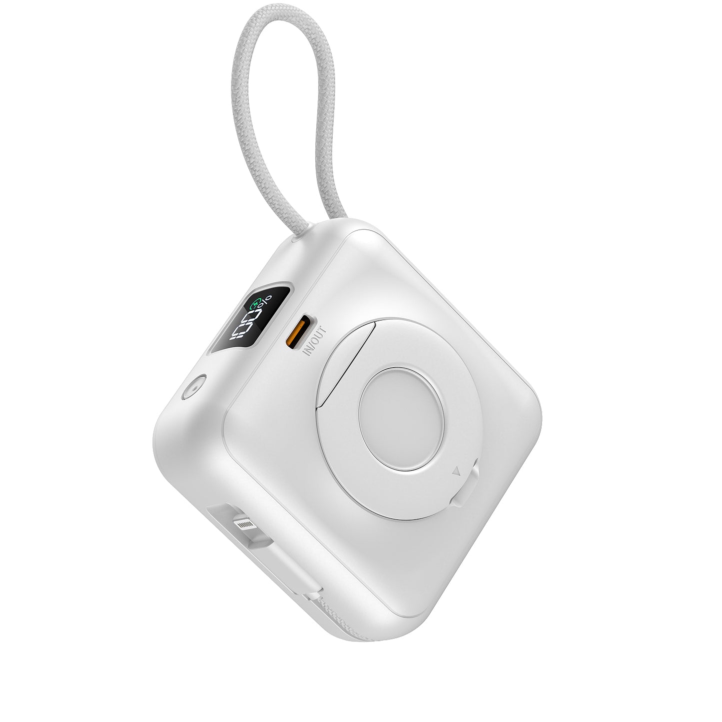 Built-in Type-C and Lightning Cable 10000mAh power bank