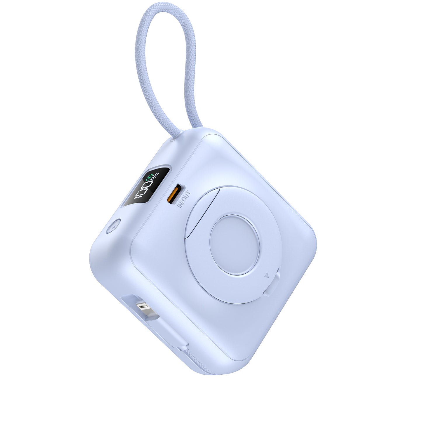 Built-in Type-C and Lightning Cable 10000mAh power bank