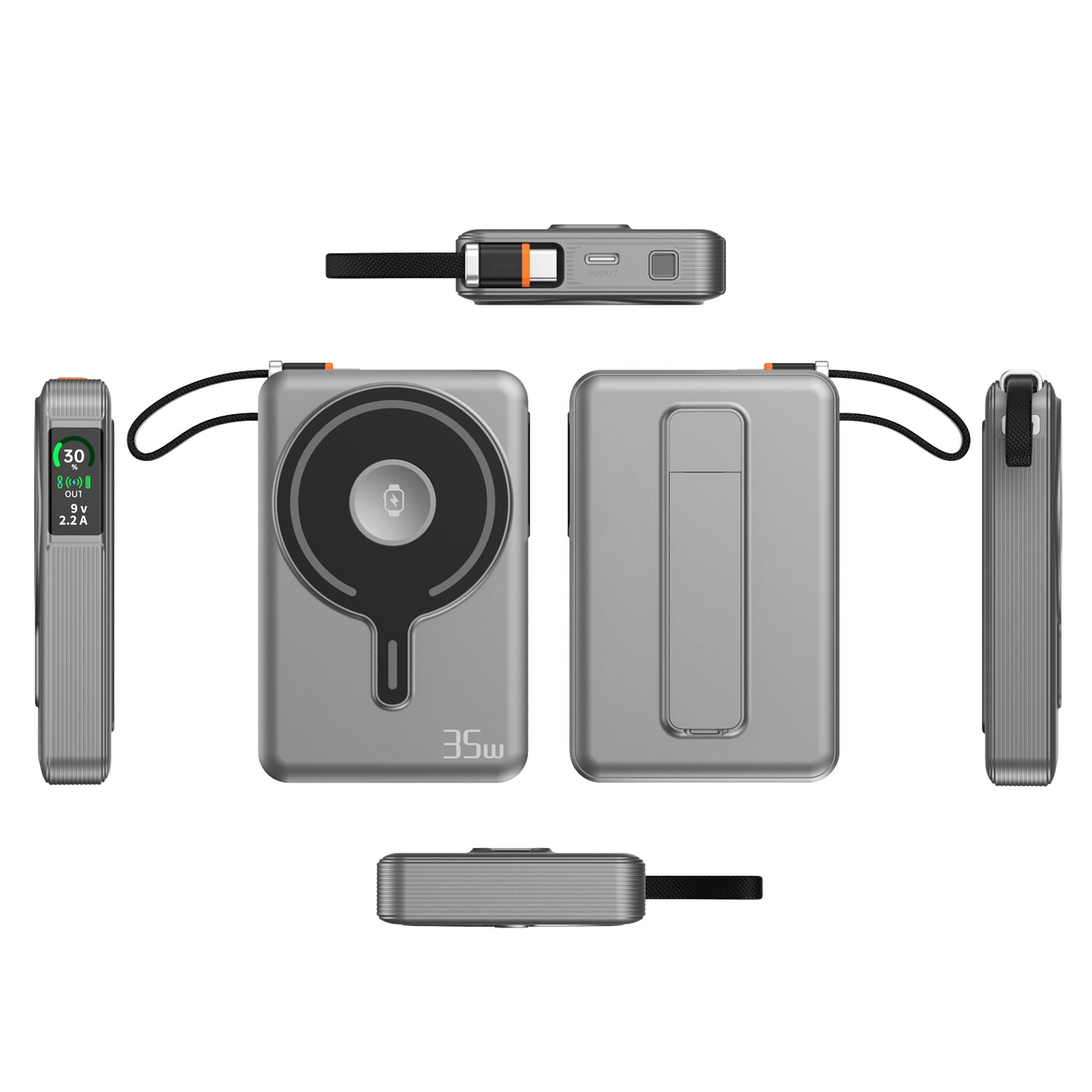 Magnetic TFT Screen 10000Mah fast charging power bank