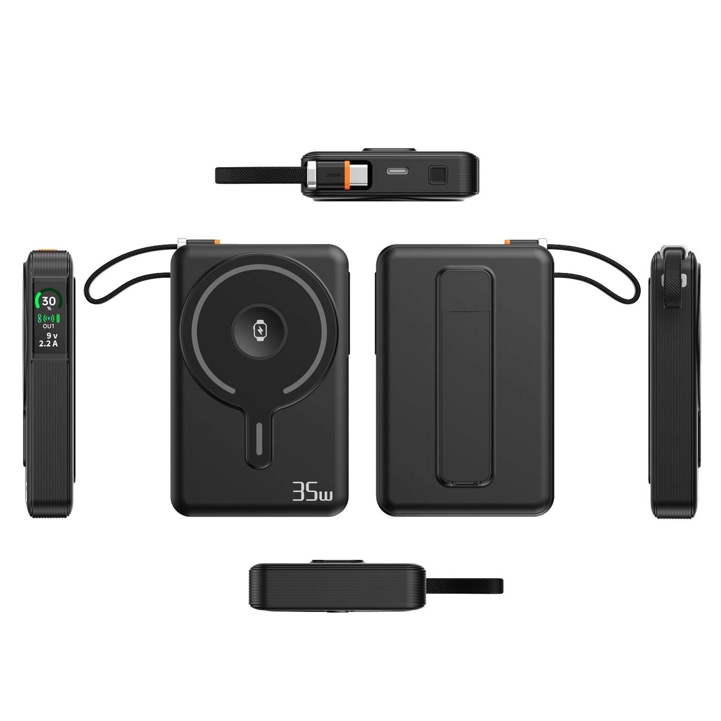 Magnetic TFT Screen 10000Mah fast charging power bank