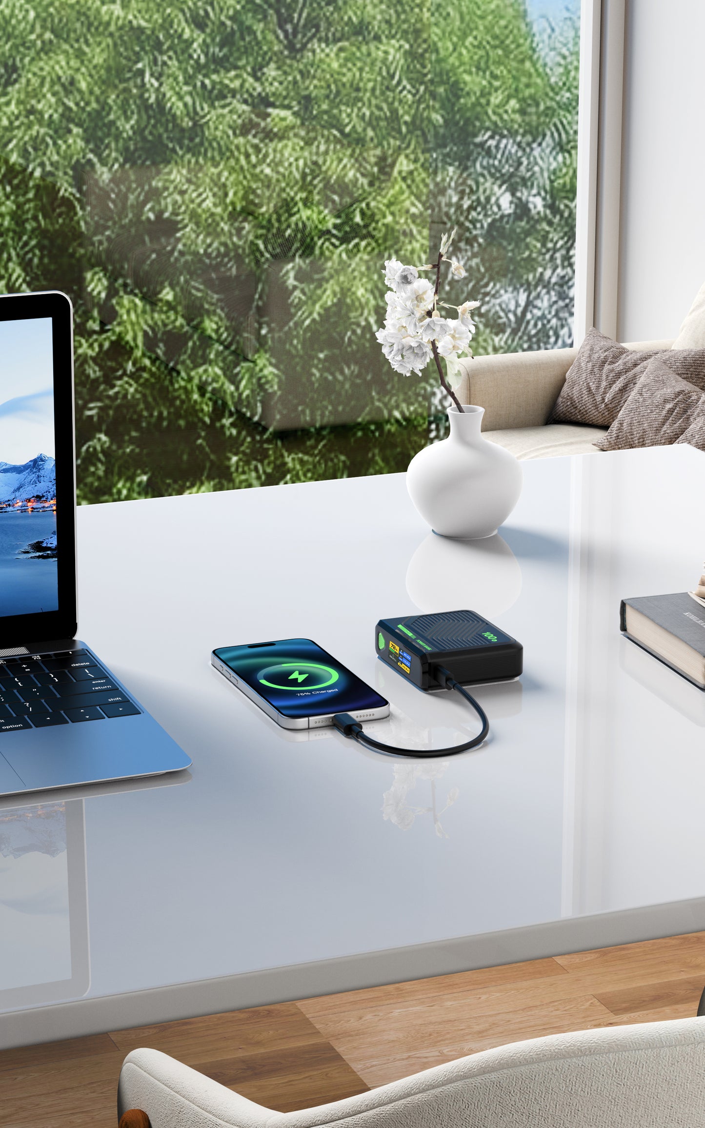 20000mAh 100W fast charging power bank