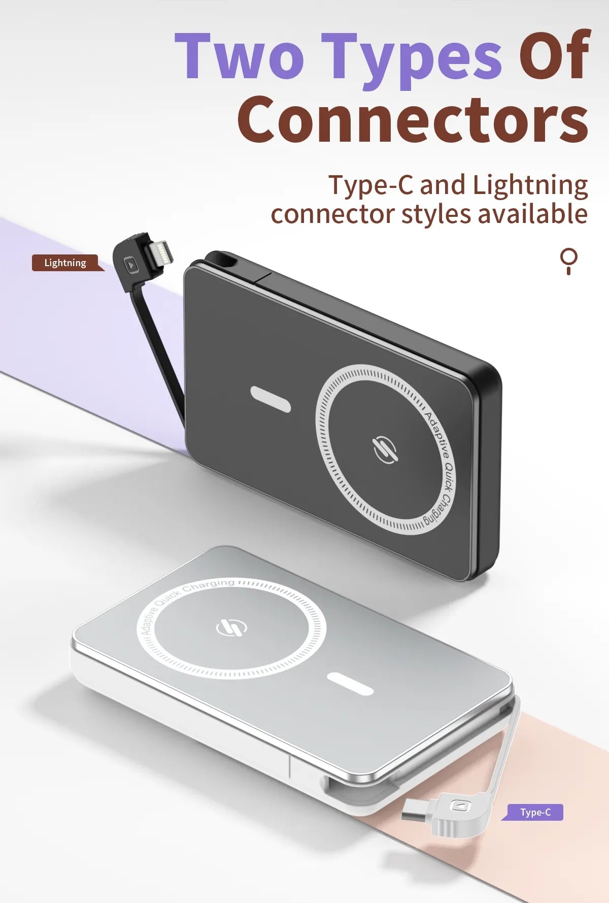 Magnetic Power Bank Battery Pack 10000mAh Portable Charger 10000mAh