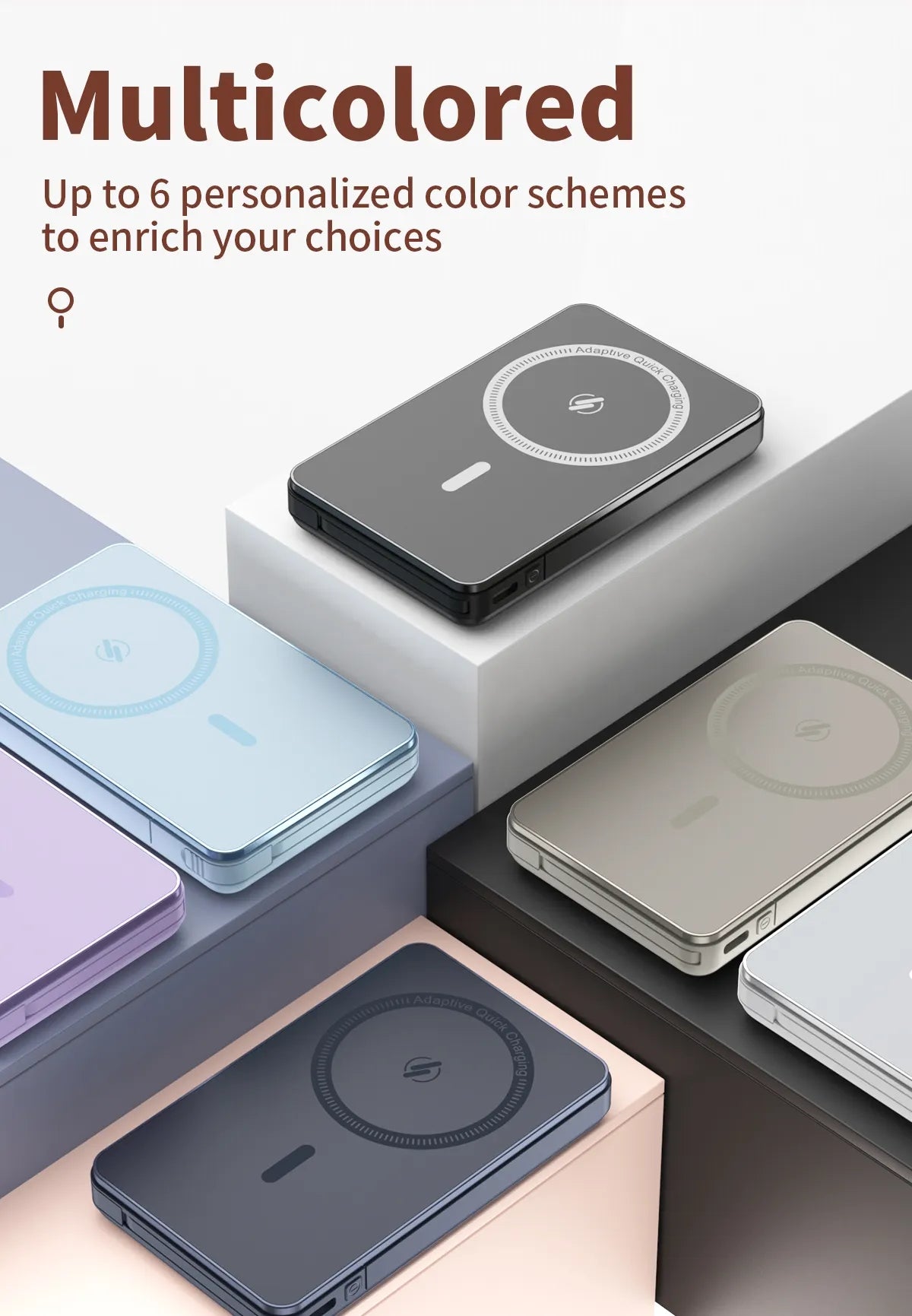 Magnetic Power Bank Battery Pack 10000mAh Portable Charger 10000mAh
