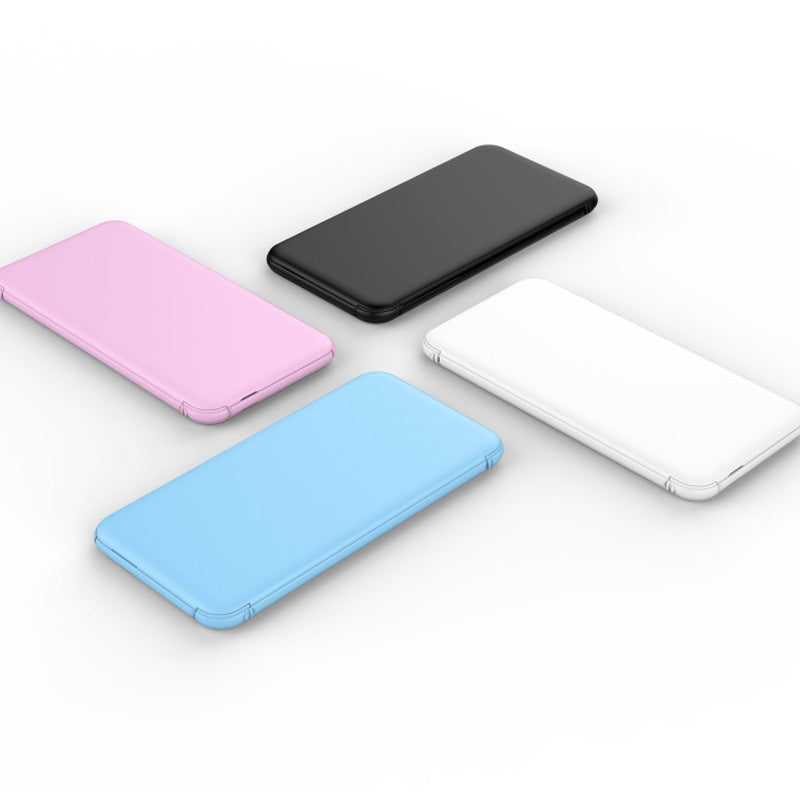 Power bank 5000mah with dual cables type-c adaptor power bank 5000mah