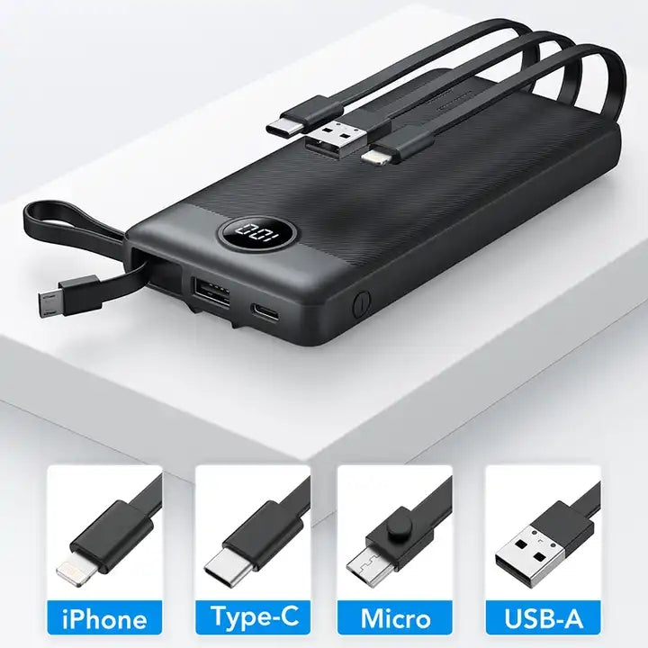 New Digital Display Power Banks 10000mAh Mobile Charger Power Bank