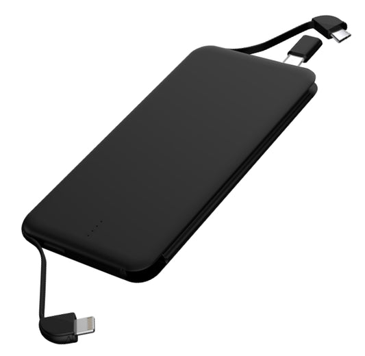 Portable Charger 20watts  Power Bank 5000mAh Built-in Cables with LED Display