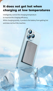 Super Slim Pure Cobalt Battery Magsafe Wireless Charging 15W Power Bank 5000mAh Aluminum Alloy Fast Charging 20W