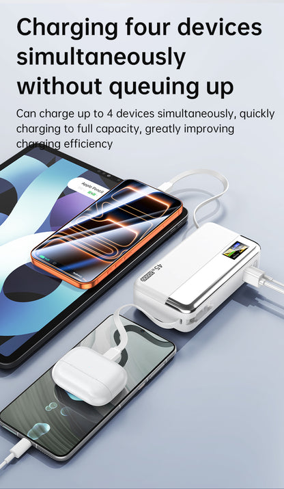 Built-in Retractable cables 20000mAh Powerbank