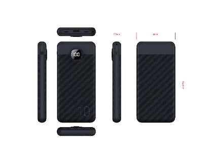 Quick Charging PD 3.0 Built-in Lightning&Type-c&USB Cables 22.5Watts Power Bank 10000mAh Power Supply