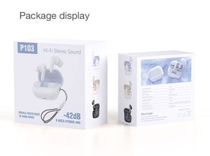 Private 6 Mic TWS Wireless Earbuds BT 5.3 HIFI Stereo Headphone ANC ENC Earbuds