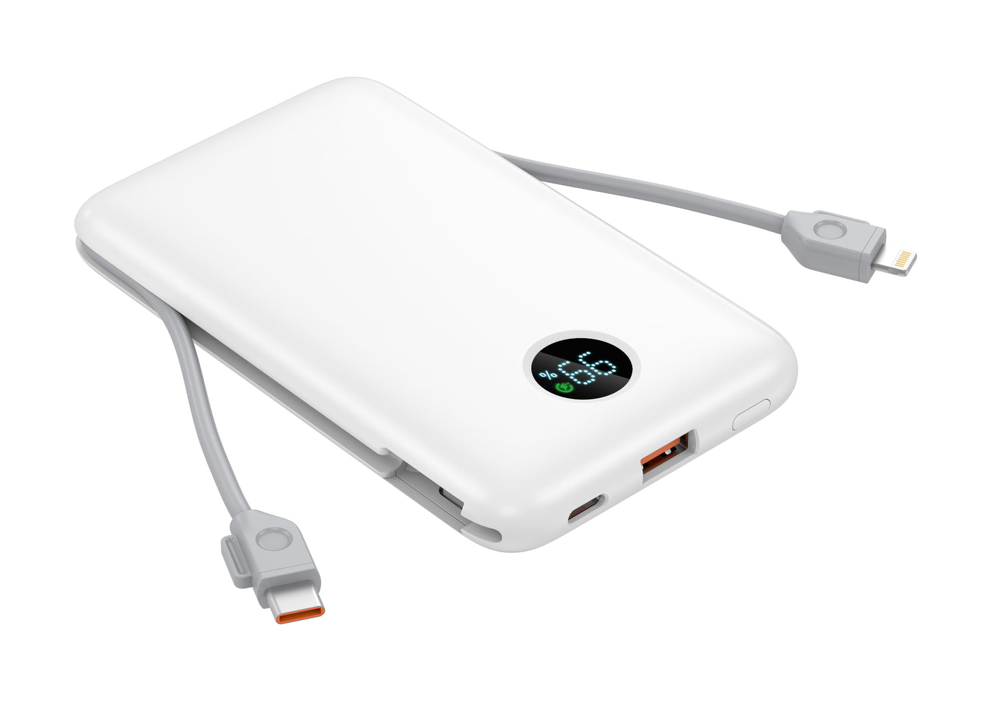 Built-in dual cables 10000mAh Powerbank