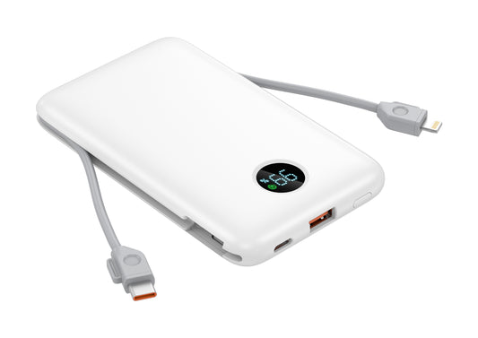 Built-in dual cables 10000mAh Powerbank
