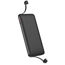 Load image into Gallery viewer, Built-in dual cables Fast Charging 20watts Power Bank 10000mah Mobile Battery Phone Charger Powerbank High Capacity 10000 mah Power Banks