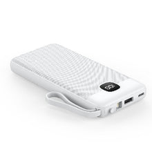 Load image into Gallery viewer, Quick Charging PD 3.0 Built-in Lightning&amp;Type-c&amp;USB Cables 22.5Watts Power Bank 10000mAh Power Supply