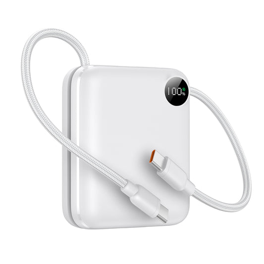 10000mAh built-in dual cables fast charging power bank