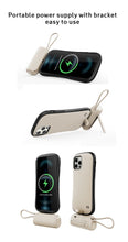 Load image into Gallery viewer, MINI power bank with type-c plug built-in type-c cable 5000mAh