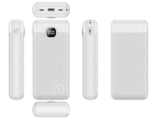 Big Capacity 20000mAh Classic Design PD3.0 Fast Charging Power Battery Power Bank