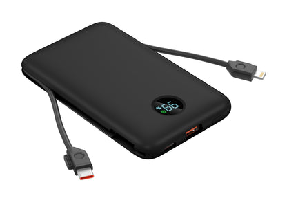 Built-in dual cables 10000mAh Powerbank