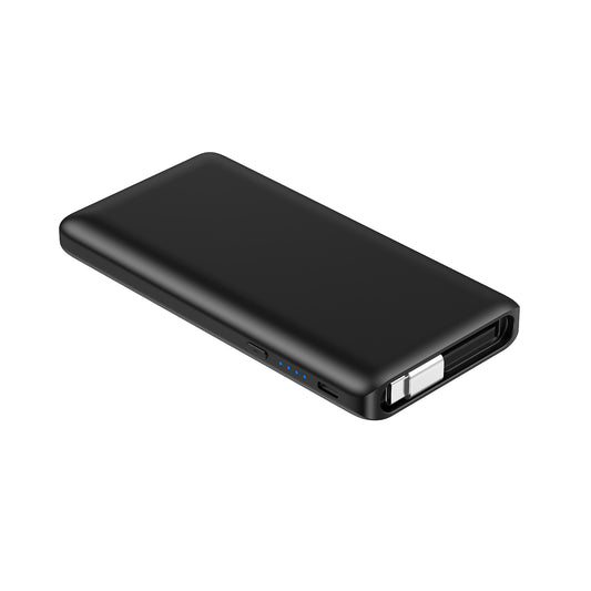 10000Mah Retractable 70CM cable fast charging power bank