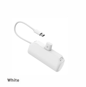 MINI power bank with type-c plug built-in type-c cable 5000mAh