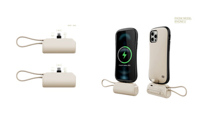 PD3.0 Fast Charging 5000mAh Mini Ultra Compact Portable Phone Charger Battery Pack with Type-c Plug