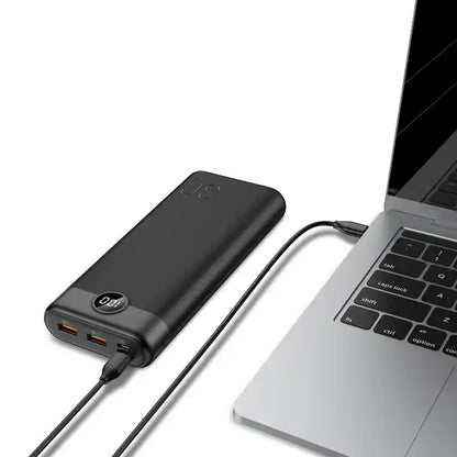 30000mah power bank fast charger Powerbank Dual USB Port And Type C Input Output Charging Powerbank
